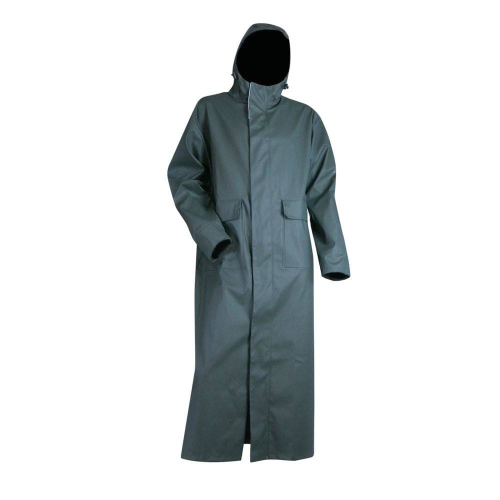 Manteau trench long vert bouteille - 288659