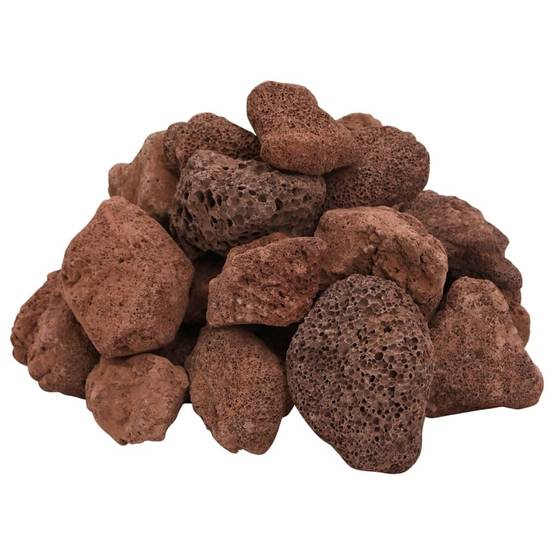 Pierres de Lave Décoratives pour Bassin et Jardin 10 kg Rouge 5-8 cm - ComfortXL Outdoor Living - Image 3