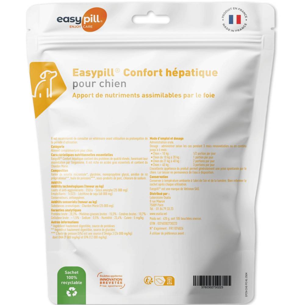 Easypill Chien Confort Hepatique - Osalia 105 bouchées - Image 4