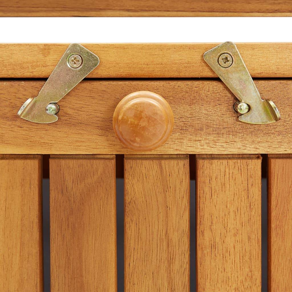 Helloshop26 - Banc de jardin meuble de patio d'extérieur terrasse de rangement de jardin 120 x 63 x 84 cm bois d'acacia solide - Image 6