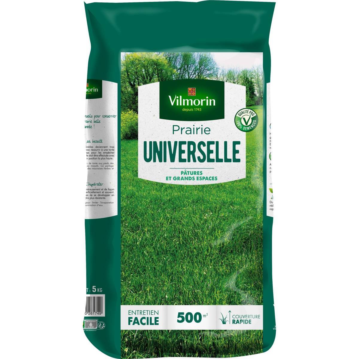 Vilmorin - Gazon Prairie Universelle 5 kgs - 500m² vilmorin - Image 1