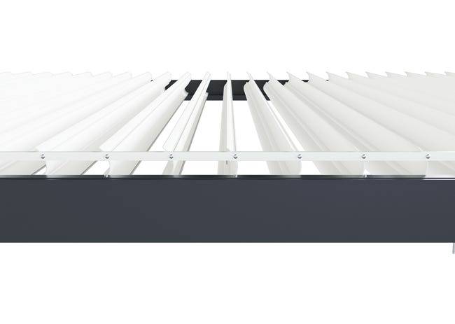 Pergola Bioclimatique Aluminium Adossée Motorisée Éclairée 4x3 Anthracite SV ORIAL France - Image 8