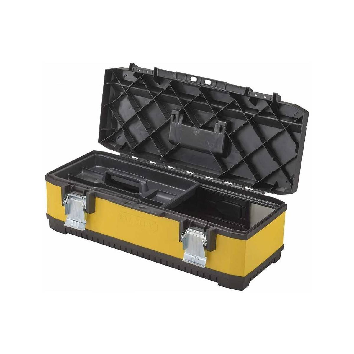 stanley - Boîtes à outils Stanley Caisse de rangement Bricolage 66x29x22 cm 22.5L Poids : 3.1kg. - Image 2
