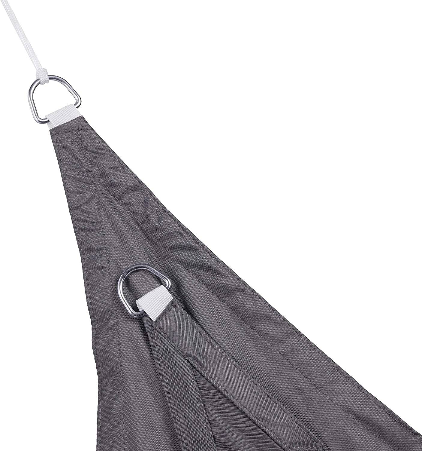 Helloshop26 - Voile d'ombrage triangle 6 x 6 x 6 m gris - Image 3