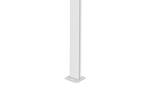 CAZEBOO - Cazeboo Pergola/Carport adossée 9m² KLEO 3x3 m blanc - toit terrasse en aluminium et polycarbonate - Image 5