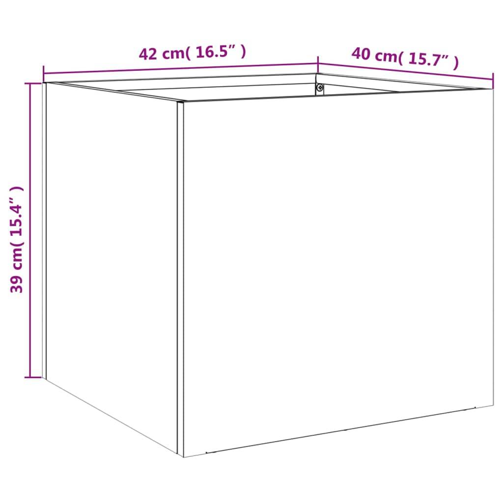 PANGIVO - Jardinières anthracite acier 42 x 40 x 39 cm - PANGIVO - Image 10