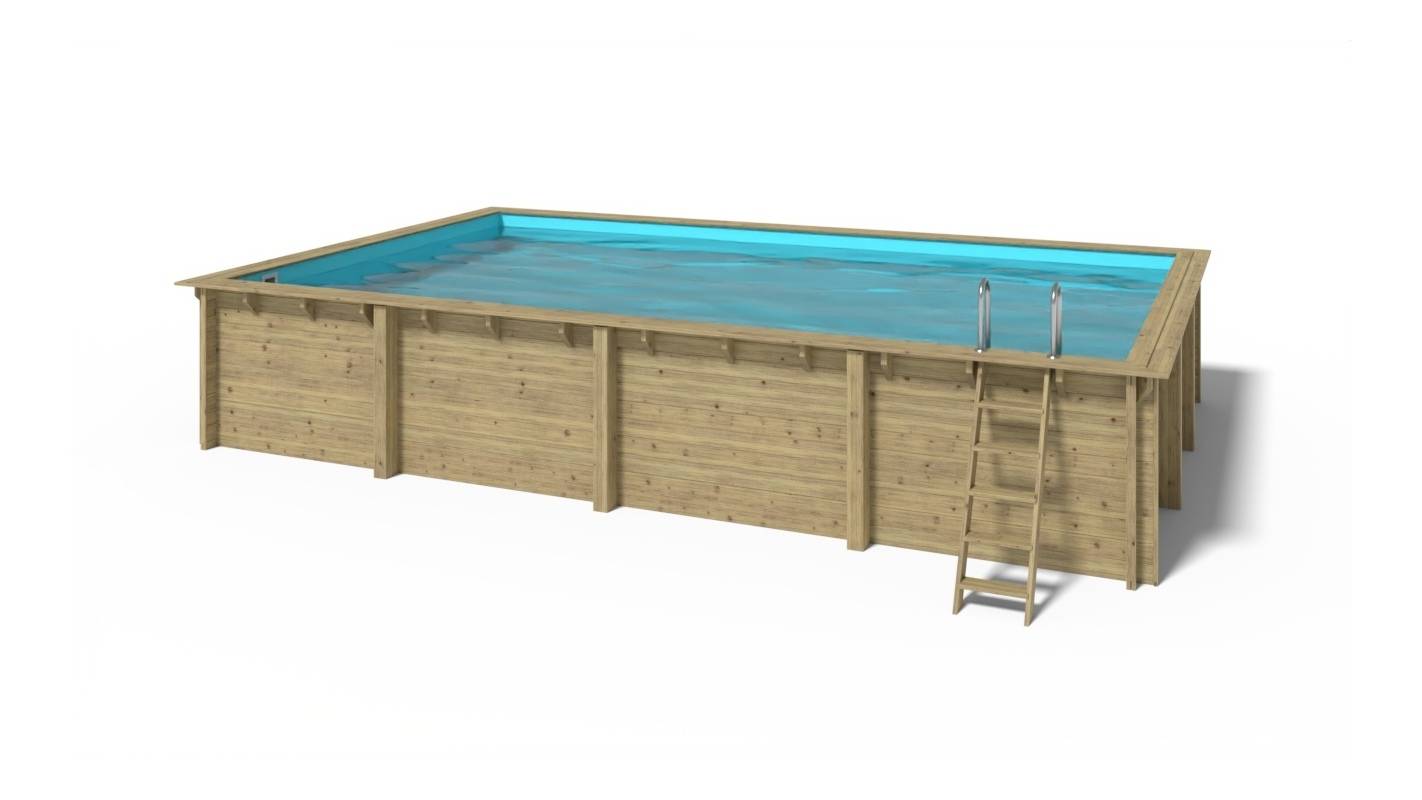 Altanka - Piscine en bois 8,20x5,20 - H.1,45 m - avec filtration - BAS759OSPI - Image 10