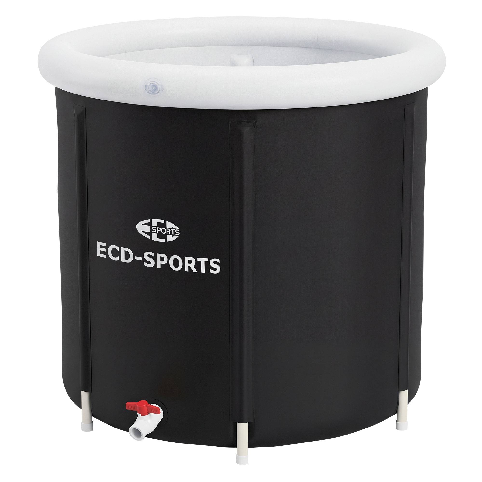 Ecd-Germany - Bain de glace Ø 80 cm tonne d'immersion isolée 350 L avec kit complet baignoire pliable pour cryothérapie récupération musculaire cuve d’eau froide - Image 2