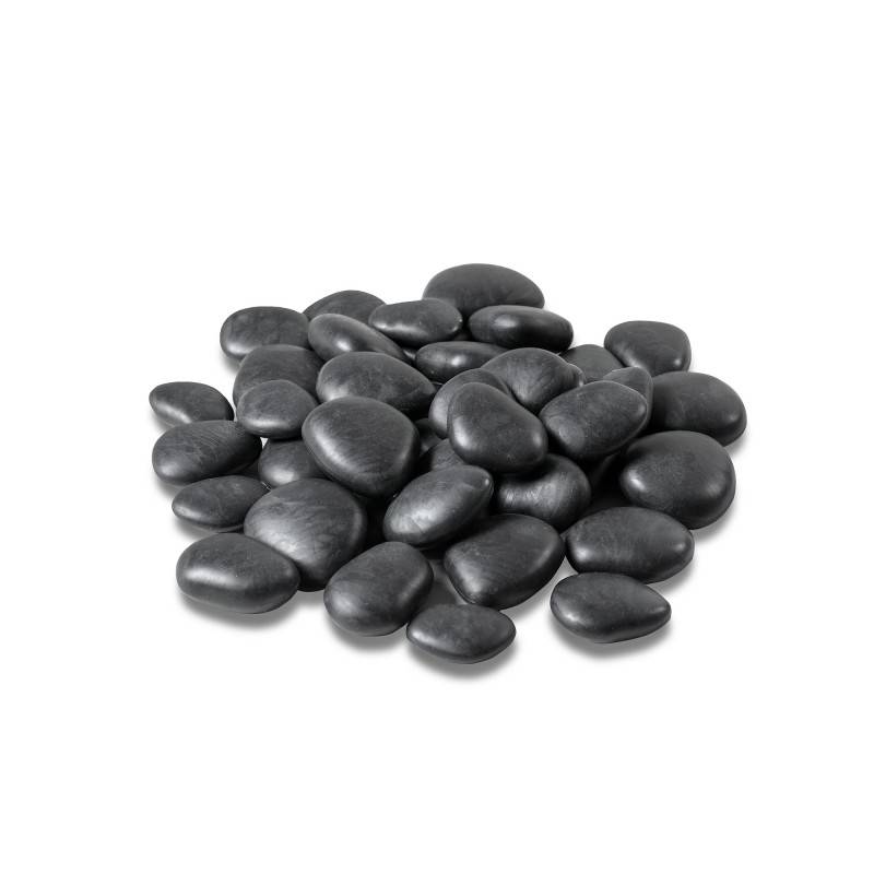 Galets décoratifs en Plastique recyclé - Noir Small (3 à 4 cm) - TeraPlast - Image 1
