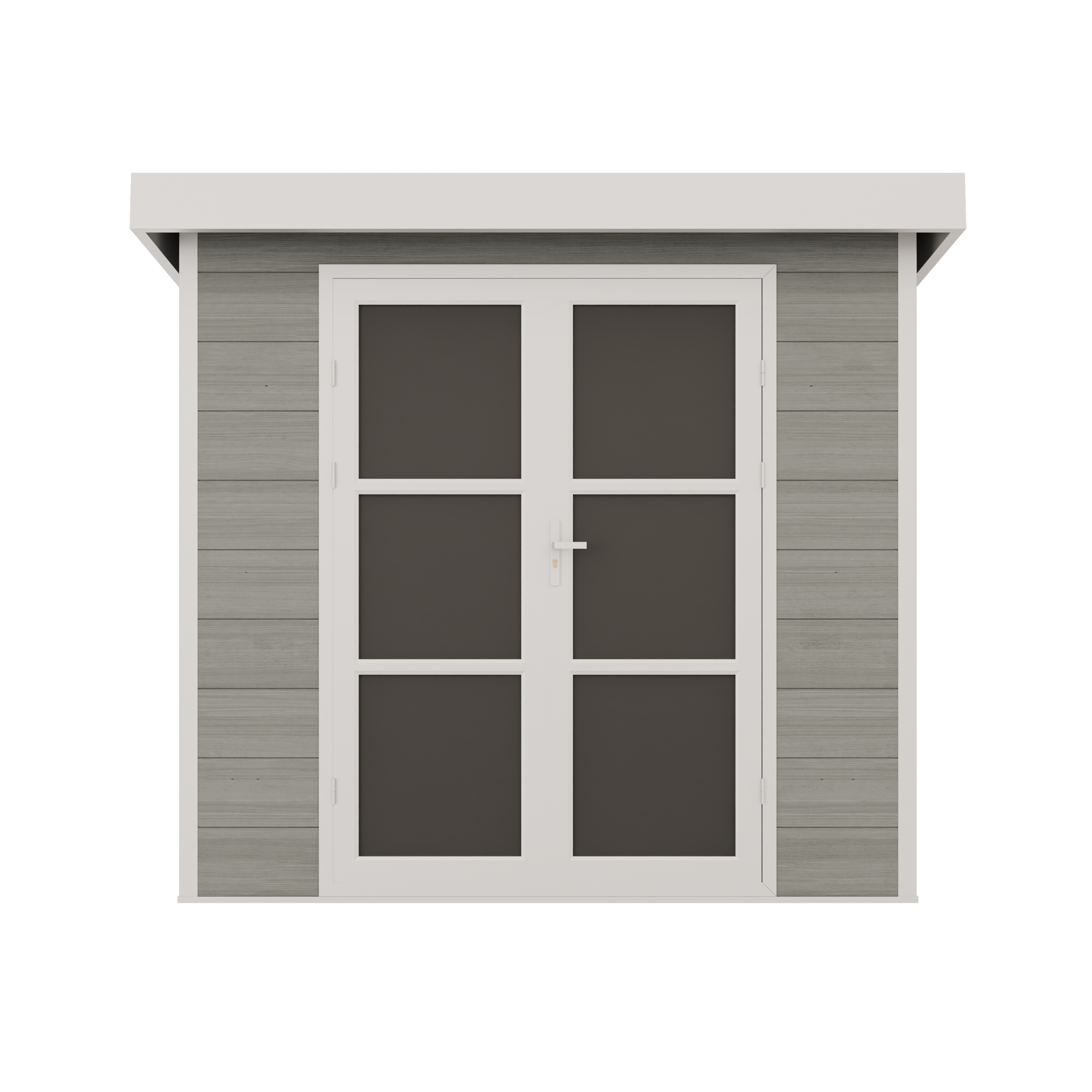 Abri de Jardin Composite ALMA - 5m2 - Gris clair - Cabane de jardin - Image 4
