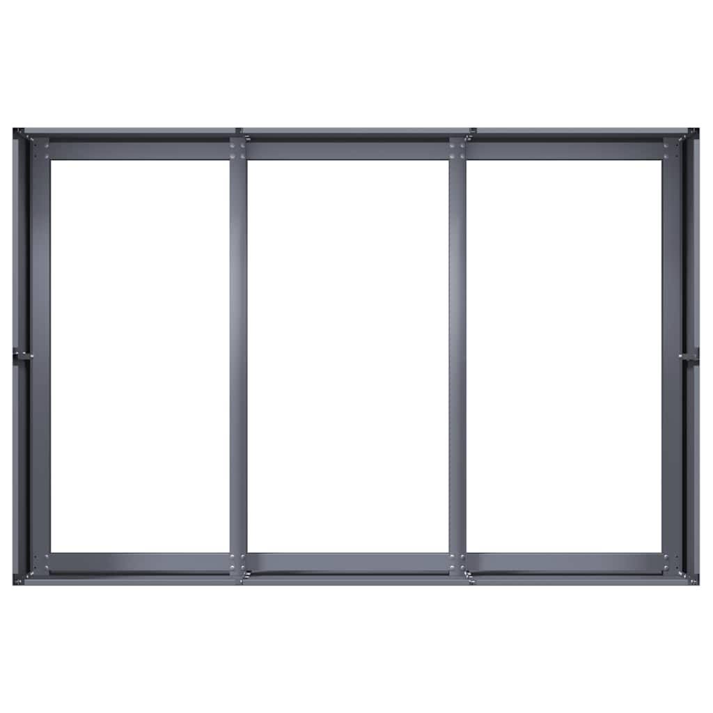 Jardinière acier anthracite 120 x 80 x 40 cm - PANGIVO - Image 5