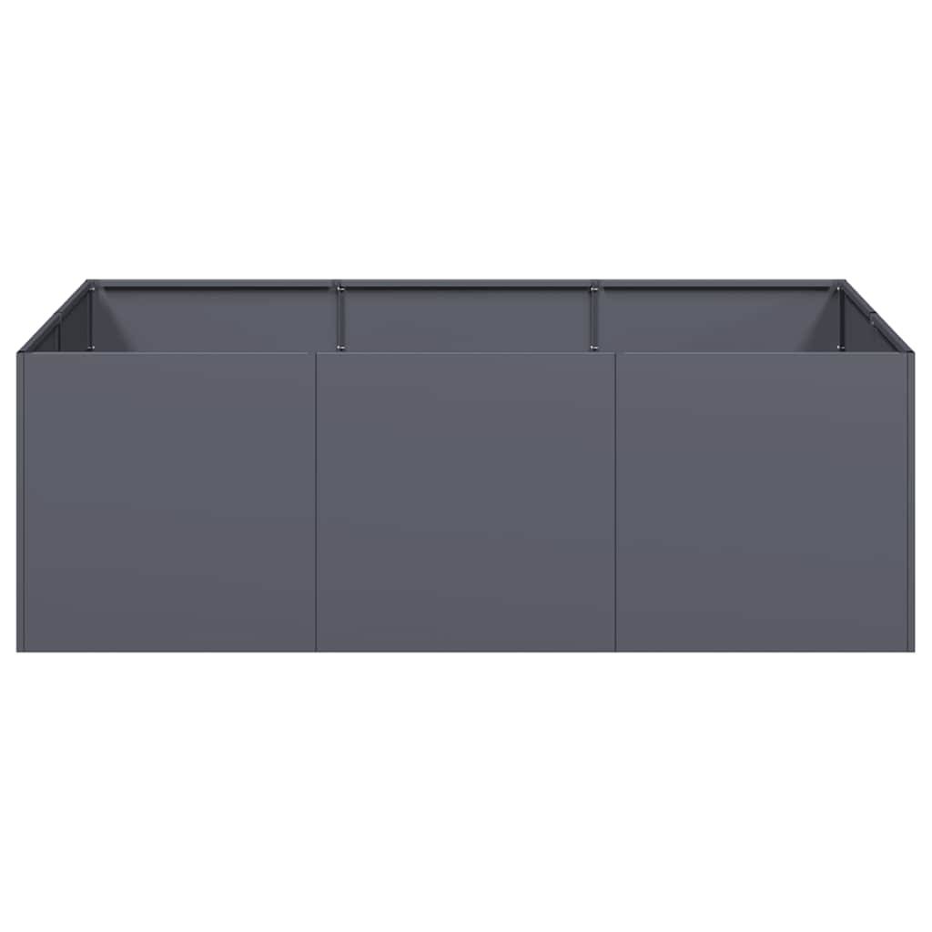 Jardinière acier anthracite 120 x 80 x 40 cm - PANGIVO - Image 4