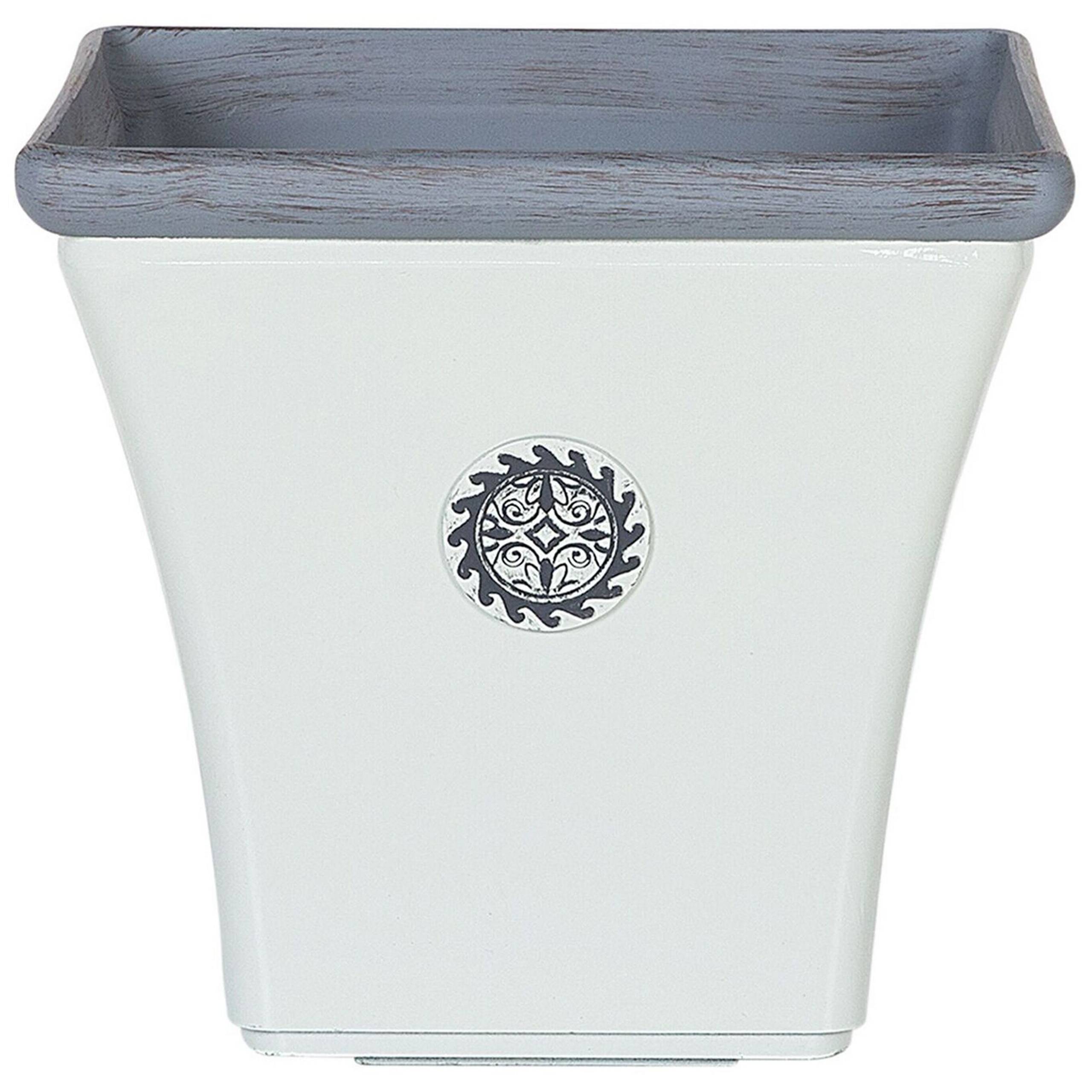 Beliani - Cache-pot d'extérieur Fibre d'argile Blanc ELATEIA - Beliani - Image 2