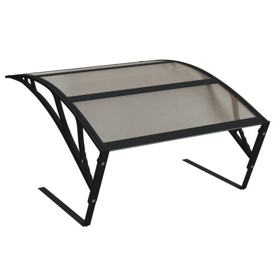 Garage pour robot tondeuse polycarbonate noir 80 x 101 x 46 cm - PANGIVO - Image 6