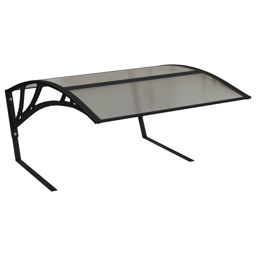 Garage pour robot tondeuse polycarbonate noir 80 x 101 x 46 cm - PANGIVO - Image 2