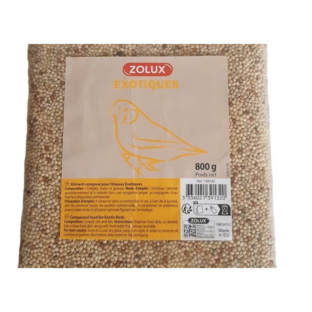 Zolux - Graines oiseaux exotiques 800 g pour oiseaux - Image 2