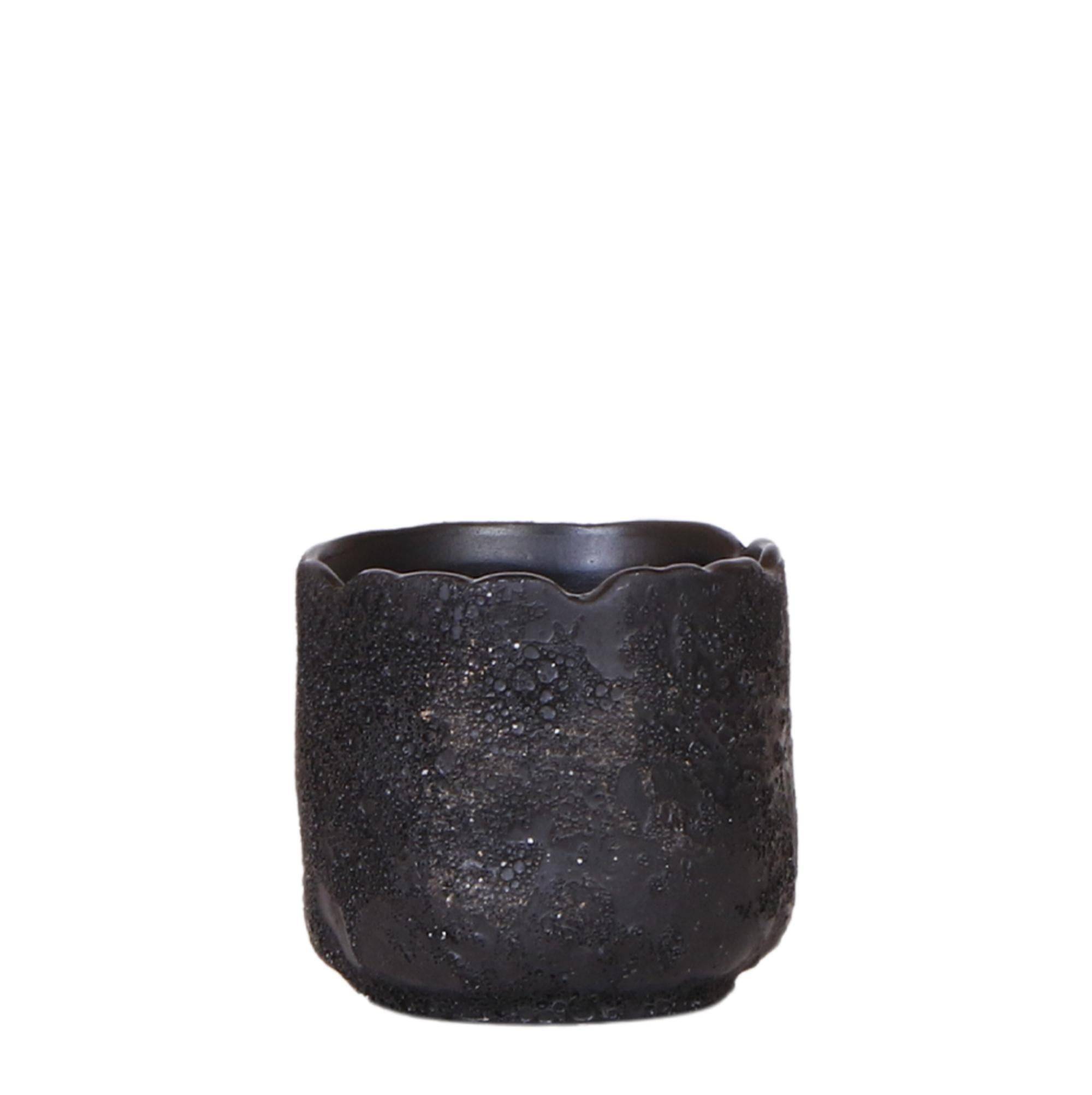 Pot Moon Noir - Texture Lunaire- La Green Touch - Image 1