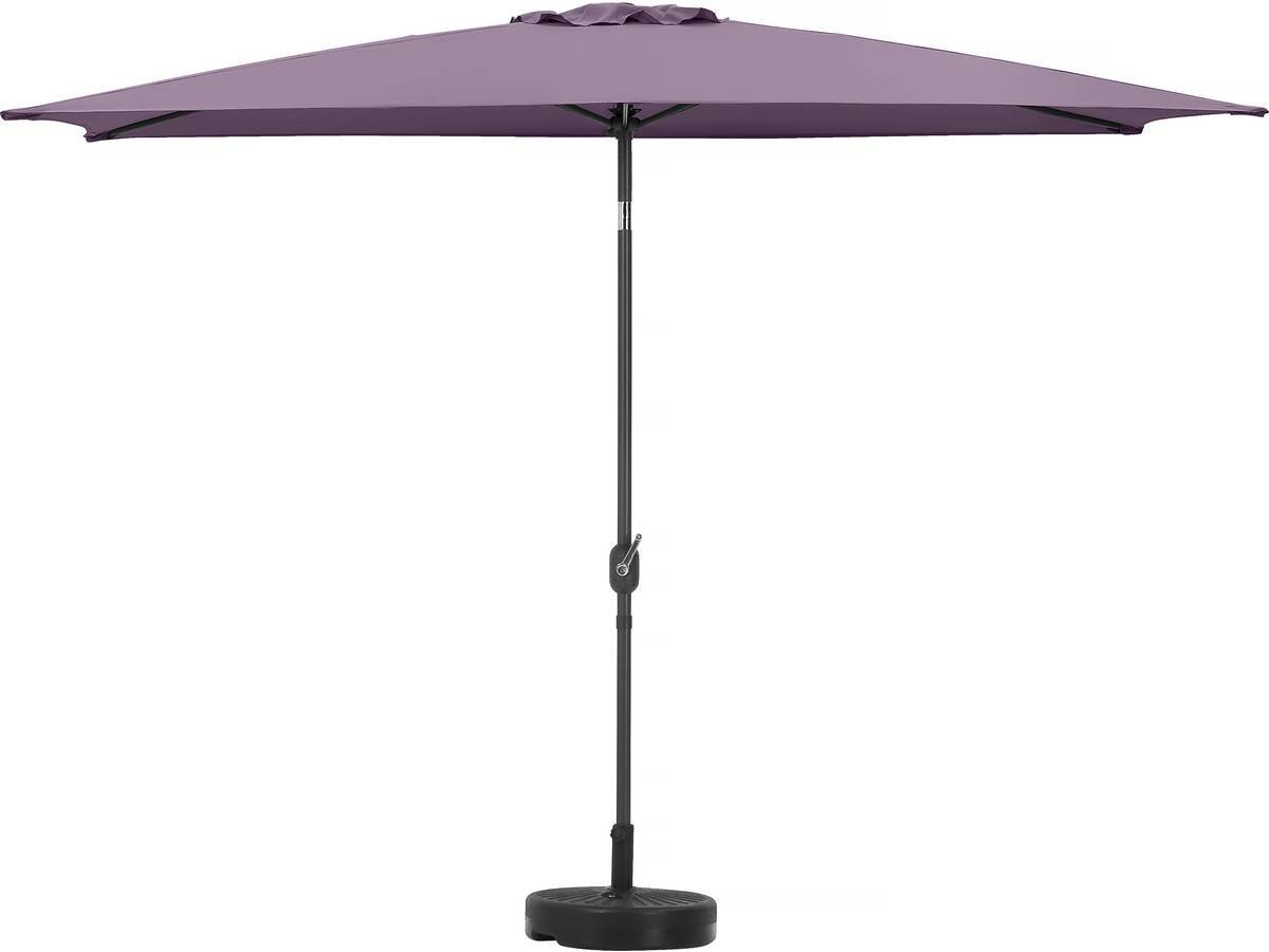 Parasol Jardin "sol 2" - Rectangle - 2 X 3 M - Violet + Dalles à Lester Incluses -habitat Et Jardin - Image 3