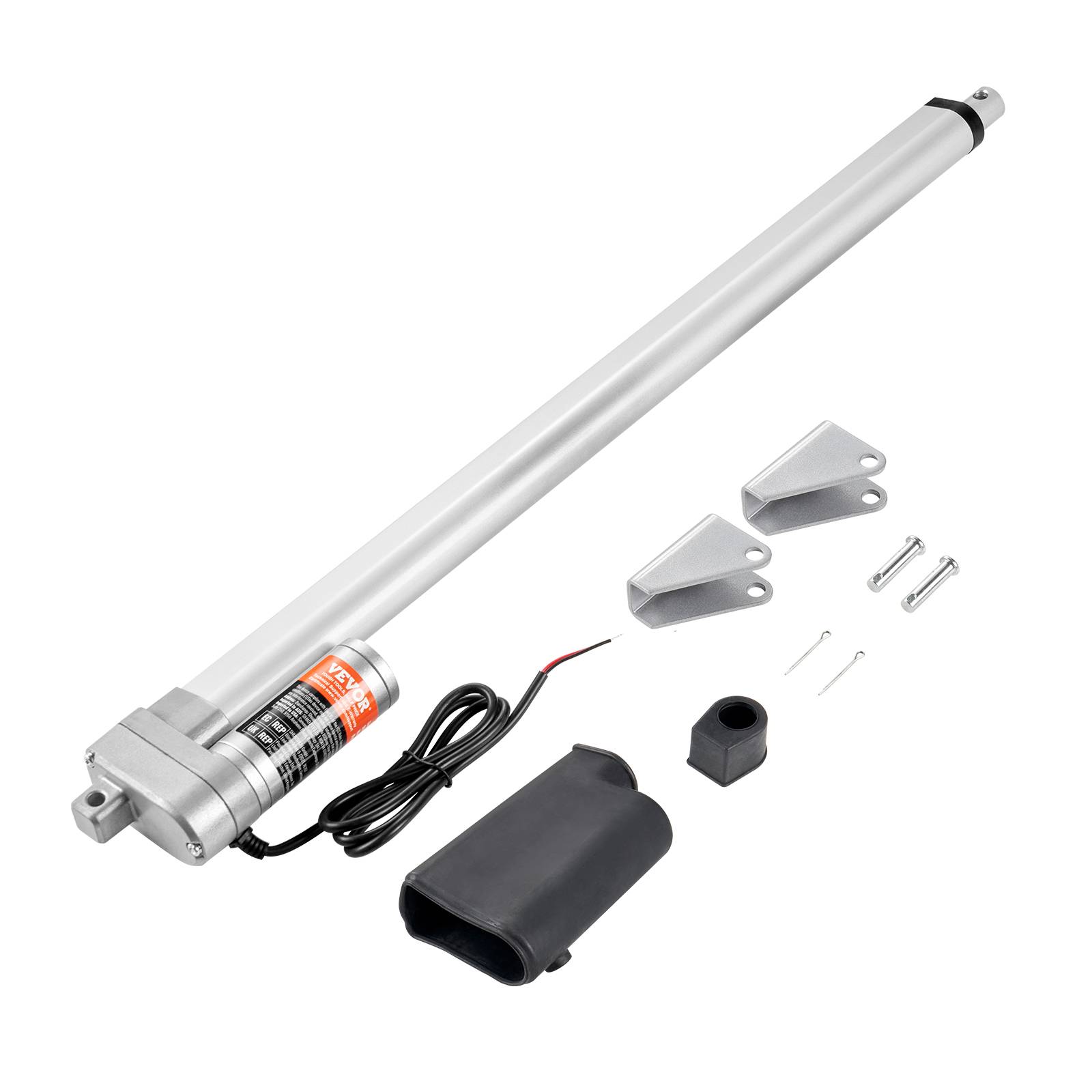 VEVOR Actionneur linéaire 12V IP65 étanche 20" 660lbs/3000N 0,19"/s, support, extérieur. - Image 1