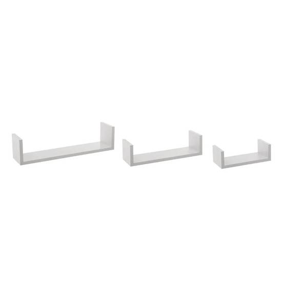 Lot de 3 Étagères Murales "Bord" 42cm Blanc - Image 1
