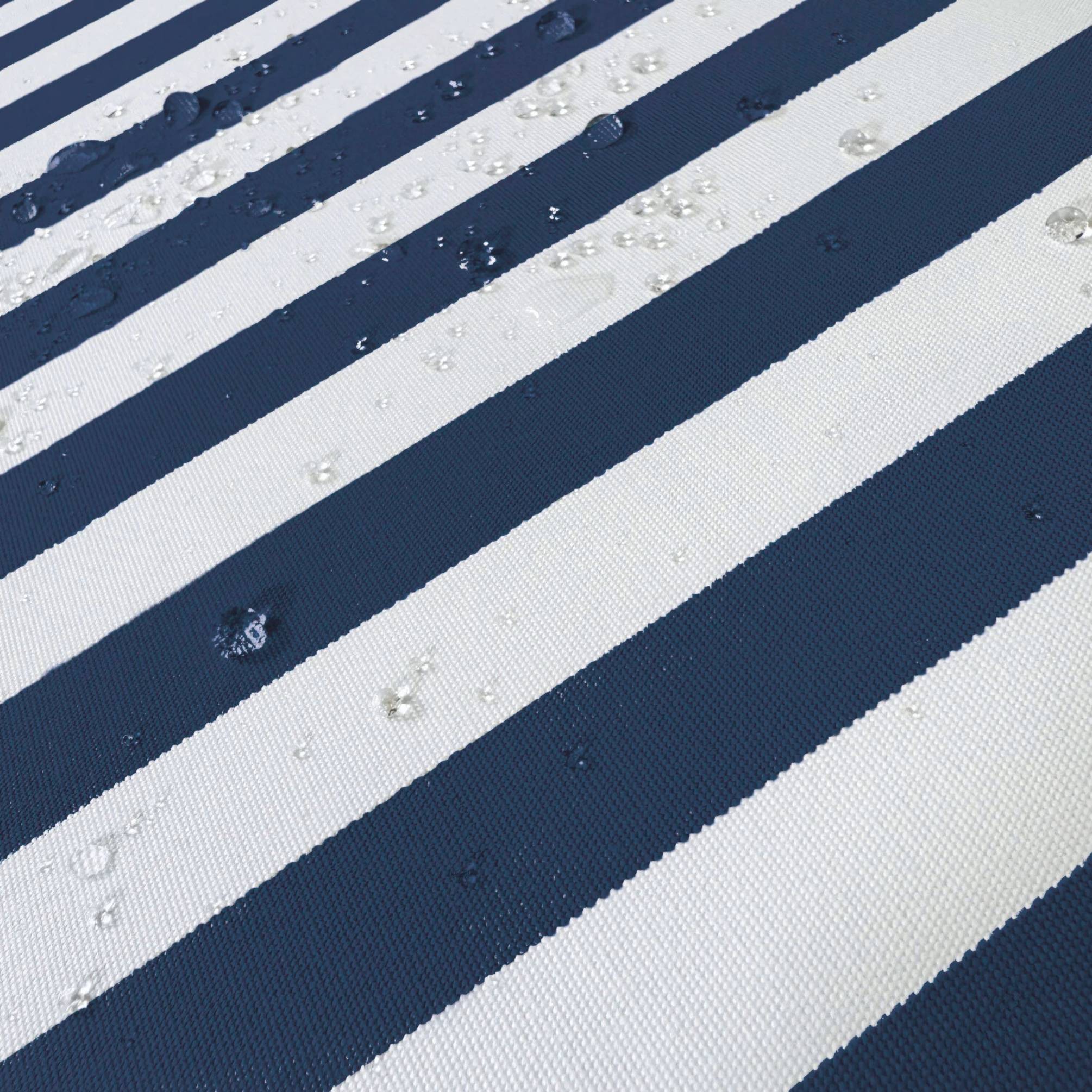 Coussins pour salon de jardin déhoussable 100x50cm Rayure bleu marine - Déco arts - Image 6
