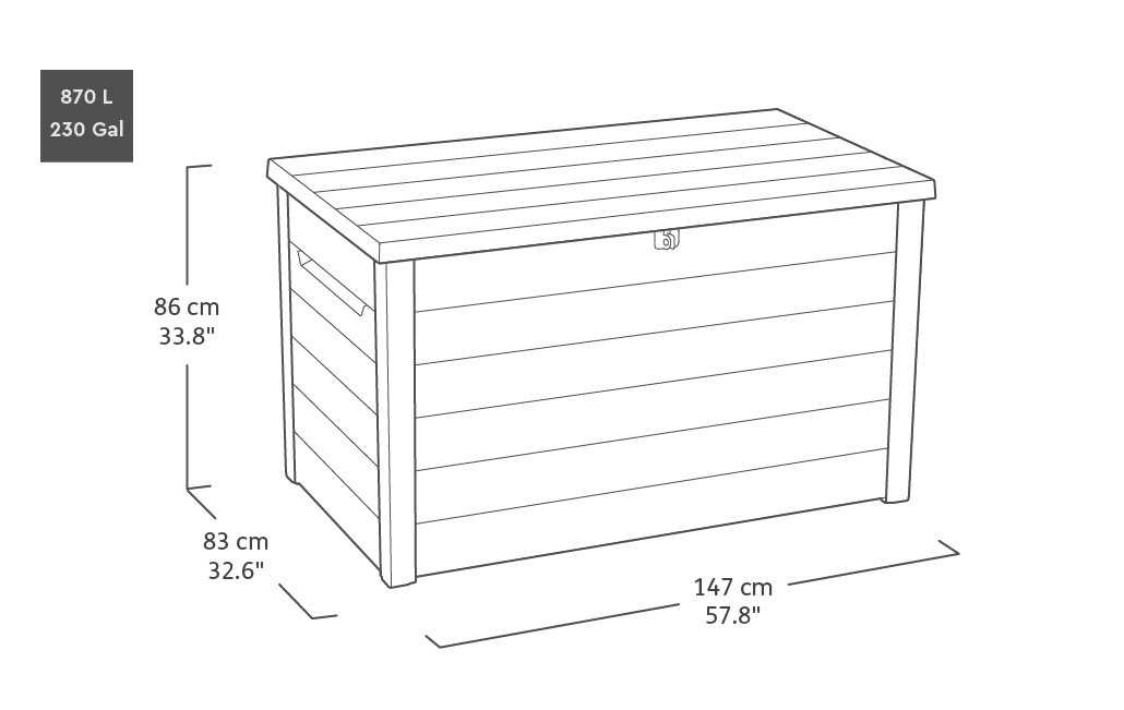 Keter - Coffre de rangement Ontario XXL 870L - KETER - Image 5
