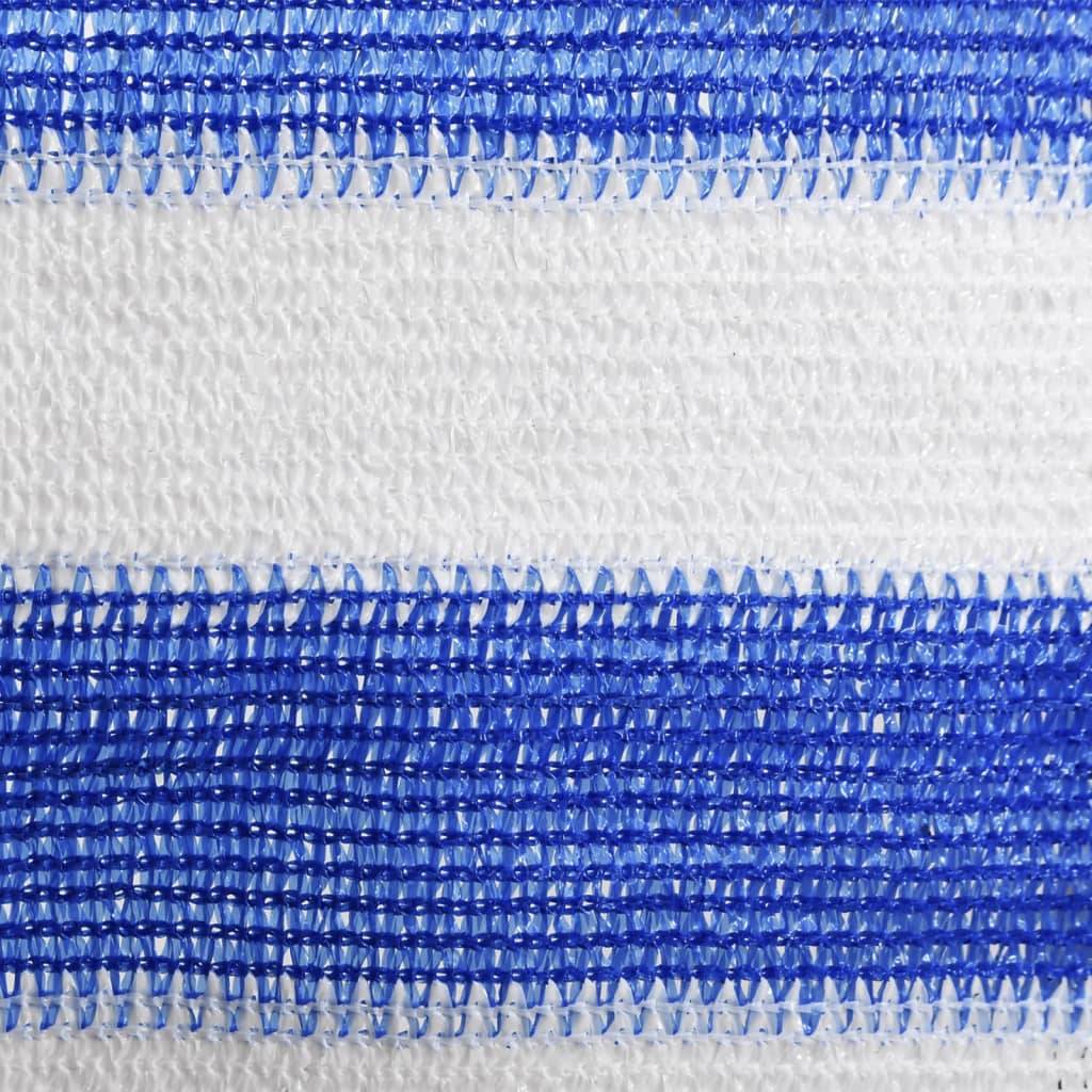 Helloshop26 - Écran de balcon brise pare vue protection confidentialité 120 x 400 cm PEHD bleu et blanc - Image 3