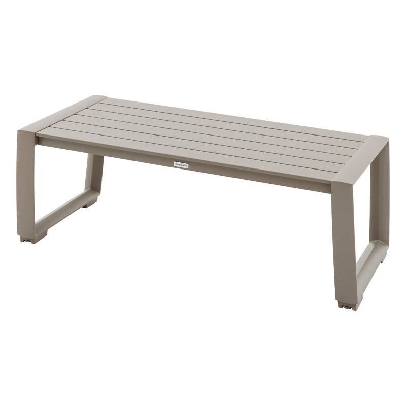 Hesperide - Salon de jardin "Boreane" Noisette & café 5 places en aluminium texaline et polyester Hespéride - Image 8