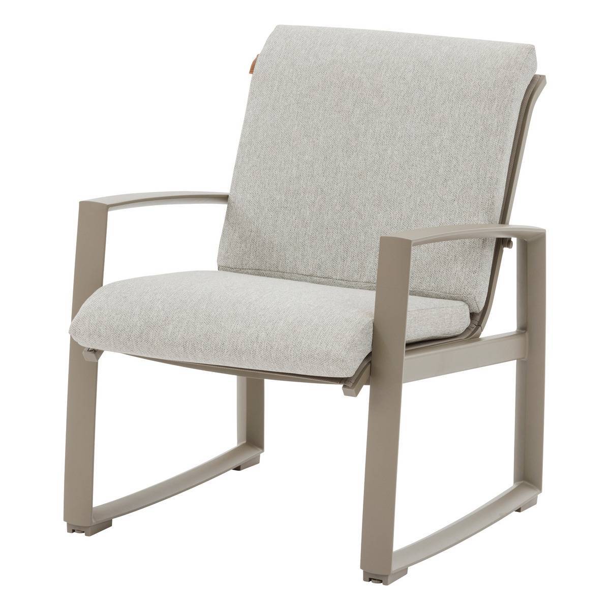 Hesperide - Salon de jardin "Boreane" Noisette & café 5 places en aluminium texaline et polyester Hespéride - Image 4