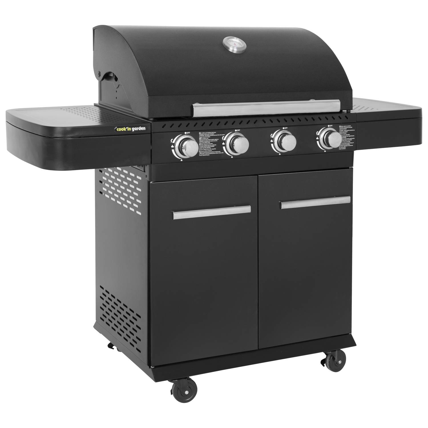 Cook in Garden - Barbecue au gaz FYRA avec thermomètre - 4 brûleurs - COOK'IN GARDEN - Image 1
