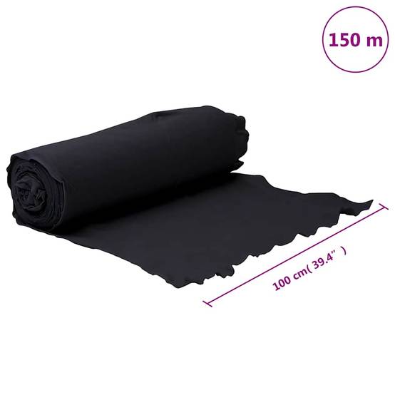 Feutre Géotextile Épais Polyester Pro Grand Rouleau Stabilisation Noir 1x150m - ComfortXL Outdoor Living - Image 10