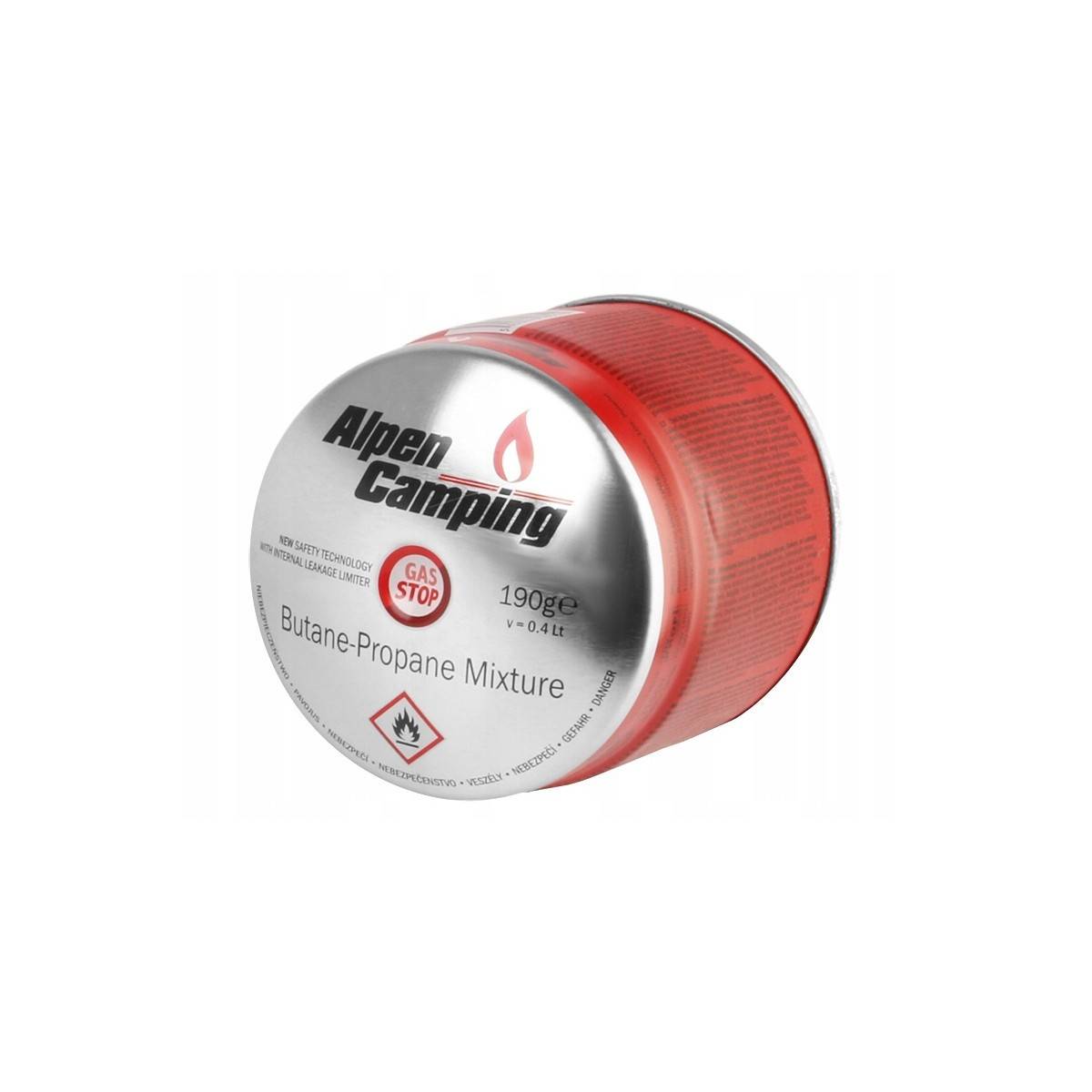 ALPEN - Pack 6 cartouches gaz 190g Butane Propane perçable sécurité stop-gaz - Image 2
