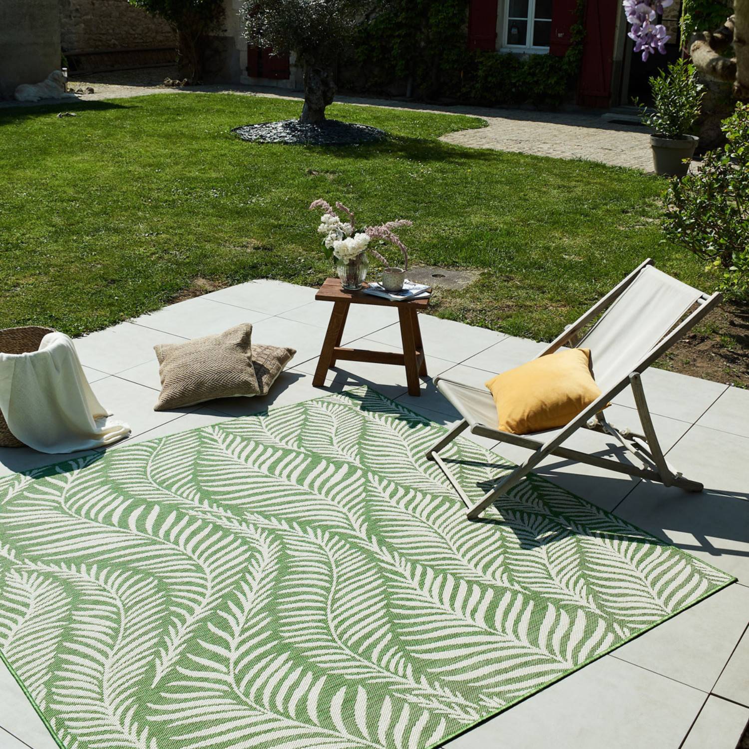 Autre - Tapis intérieur et extérieur vert200x200cm - Image 2
