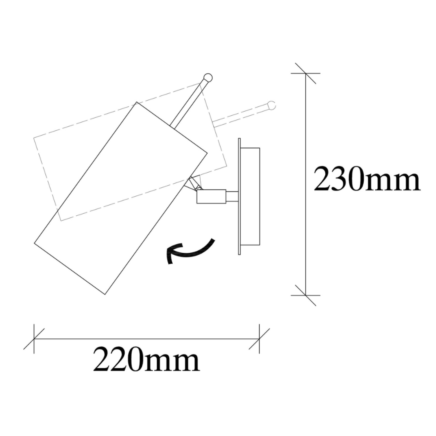 Concept Usine - Applique murale orientable finition or ALICE - Image 3