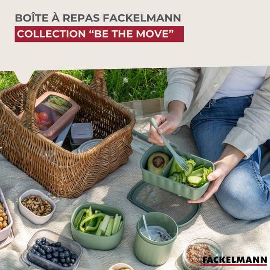 Lot Lunchbox 1L et 3 Boîtes à Sauce Fackelmann Storage - Image 2
