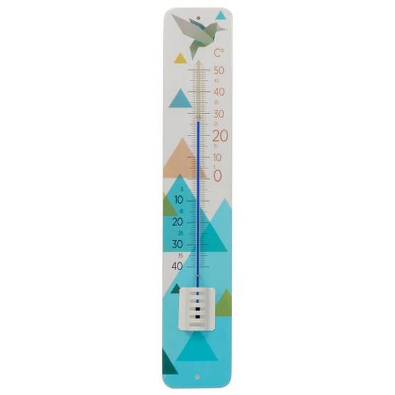 Stil - Thermomètre en métal avec décor Origami Stil - Image 1