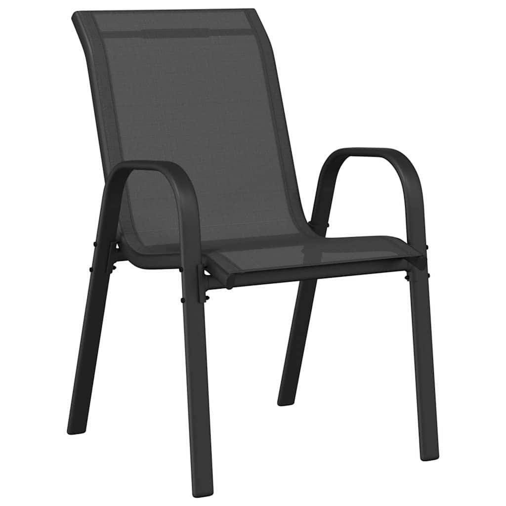 Ensemble bistro de jardin 3 pcs | Mobilier d'extérieur Noir Acier Maison Chic - Image 5