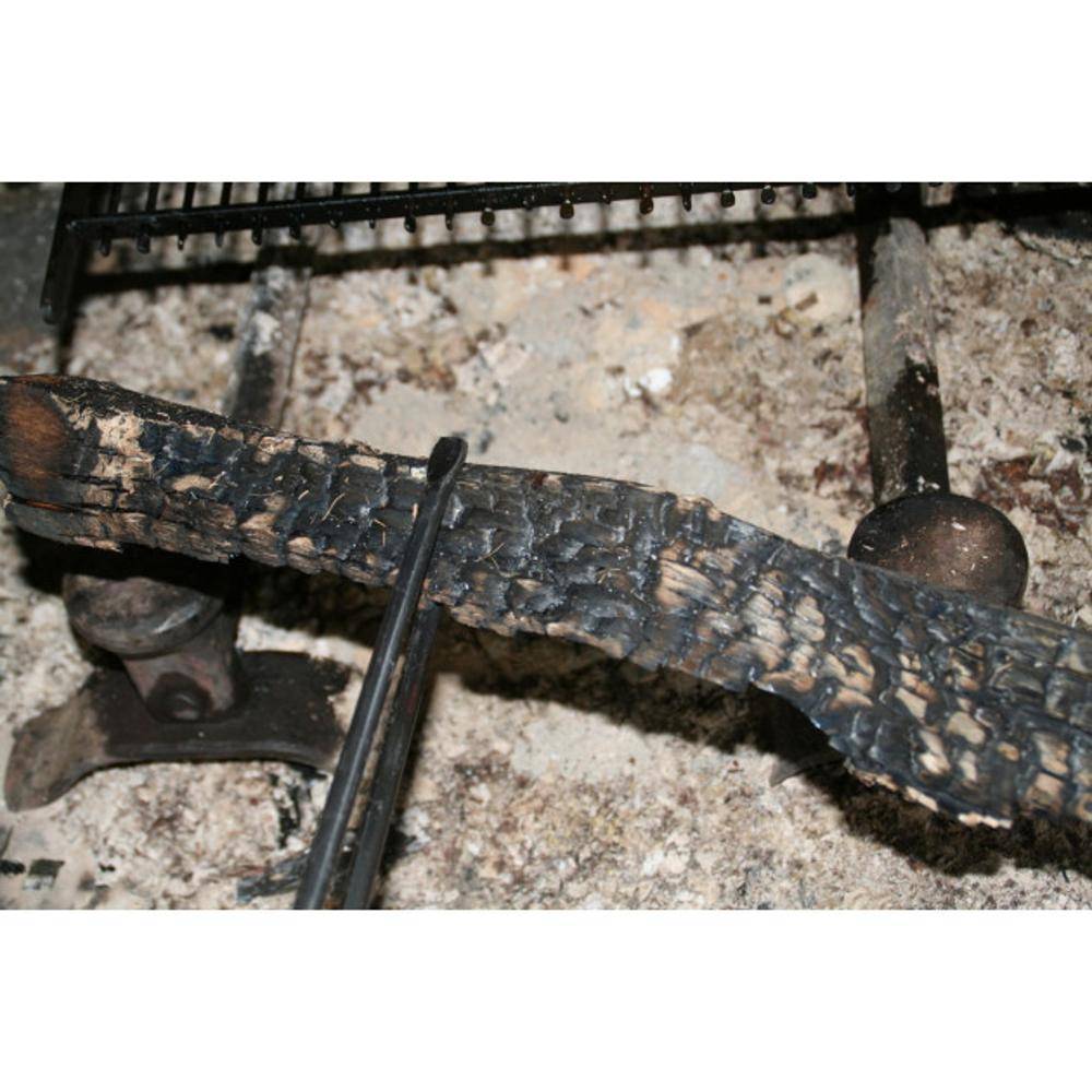 Pince à bûches cheminée Forge de Rodez Forgée d'une pièce 70 cm - Image 2