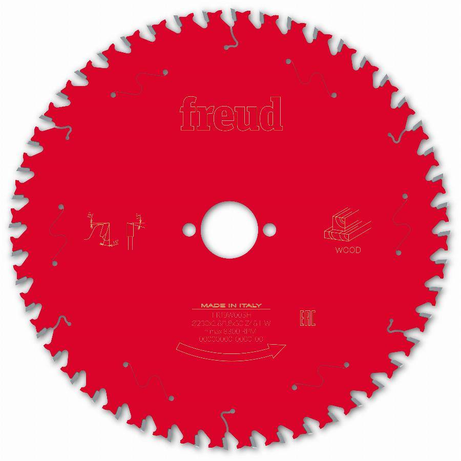 Lame pour scie circulaire portative FREUD - Ø230 2,8/1,8 AL30 Z48 BA 15° - F03FS09730 -FR19W003H