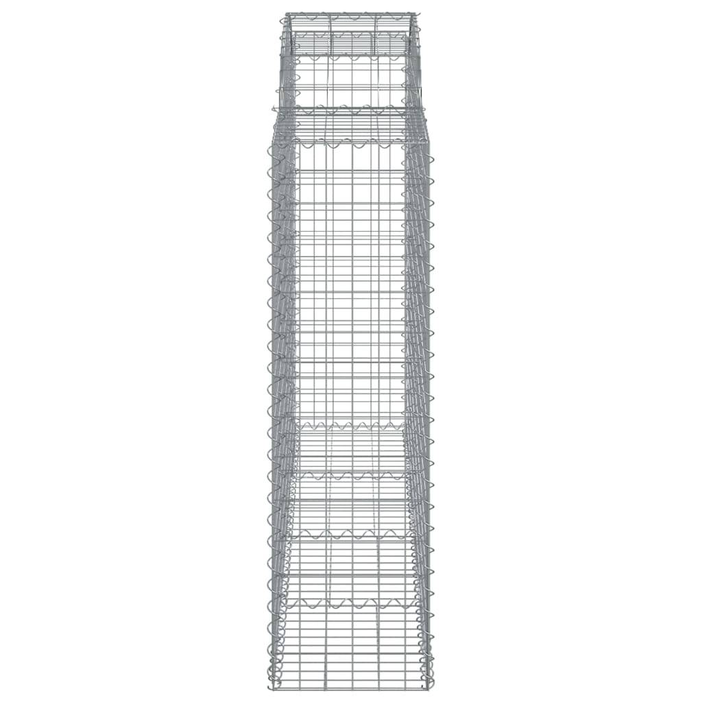 Vidaxl - Panier de gabions arqué 200x50x140/160 cm Fer galvanisé vidaXL 153497 - Image 5
