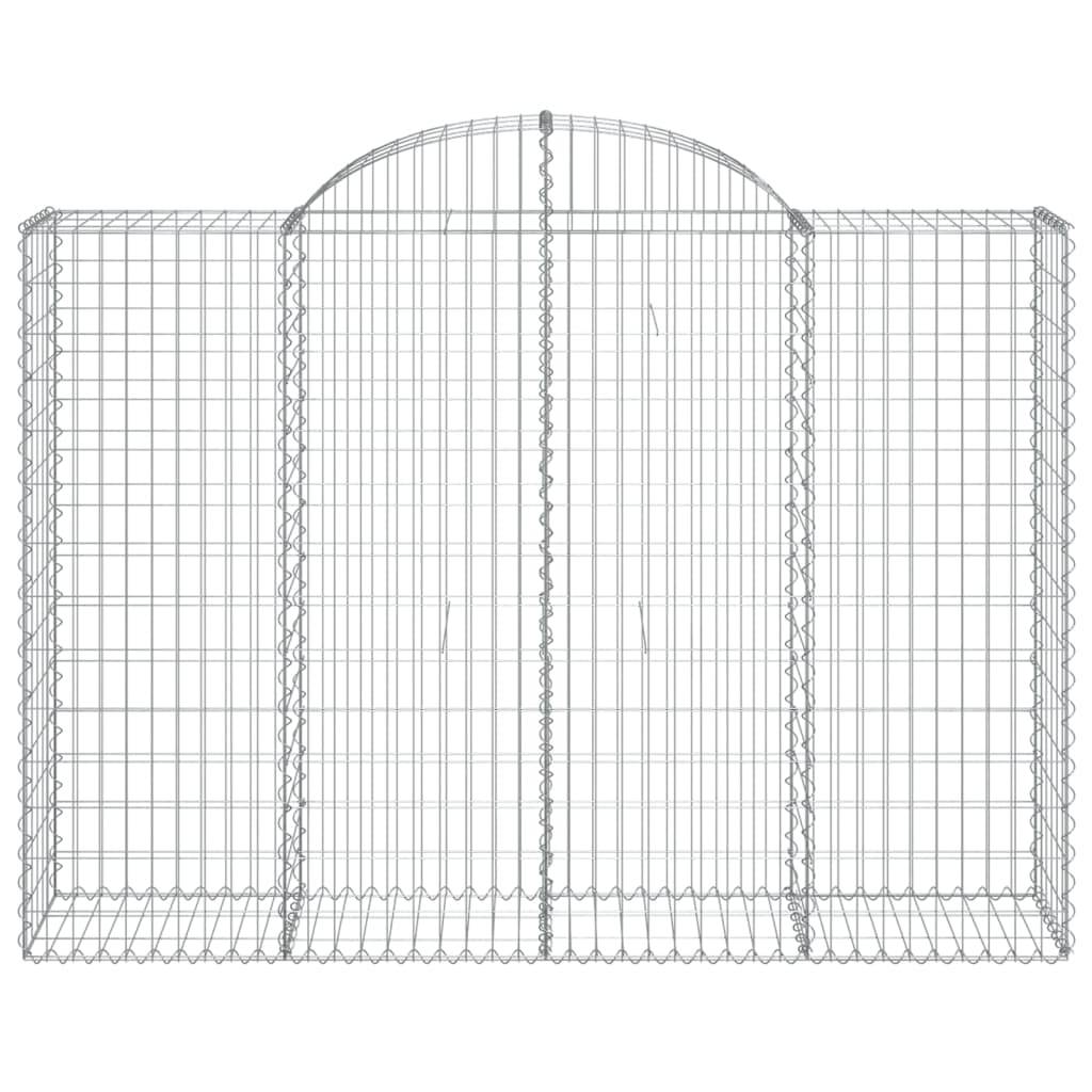 Vidaxl - Panier de gabions arqué 200x50x140/160 cm Fer galvanisé vidaXL 153497 - Image 4