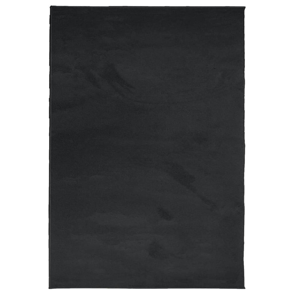 Très Grand TapisDoux et Moelleux pour Pièce Spacieuse Noir 200x280 cm – ComfortXL Outdoor Living - Image 2