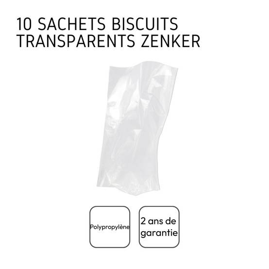 Lot de 10 sachets biscuits transparents Zenker - Image 4
