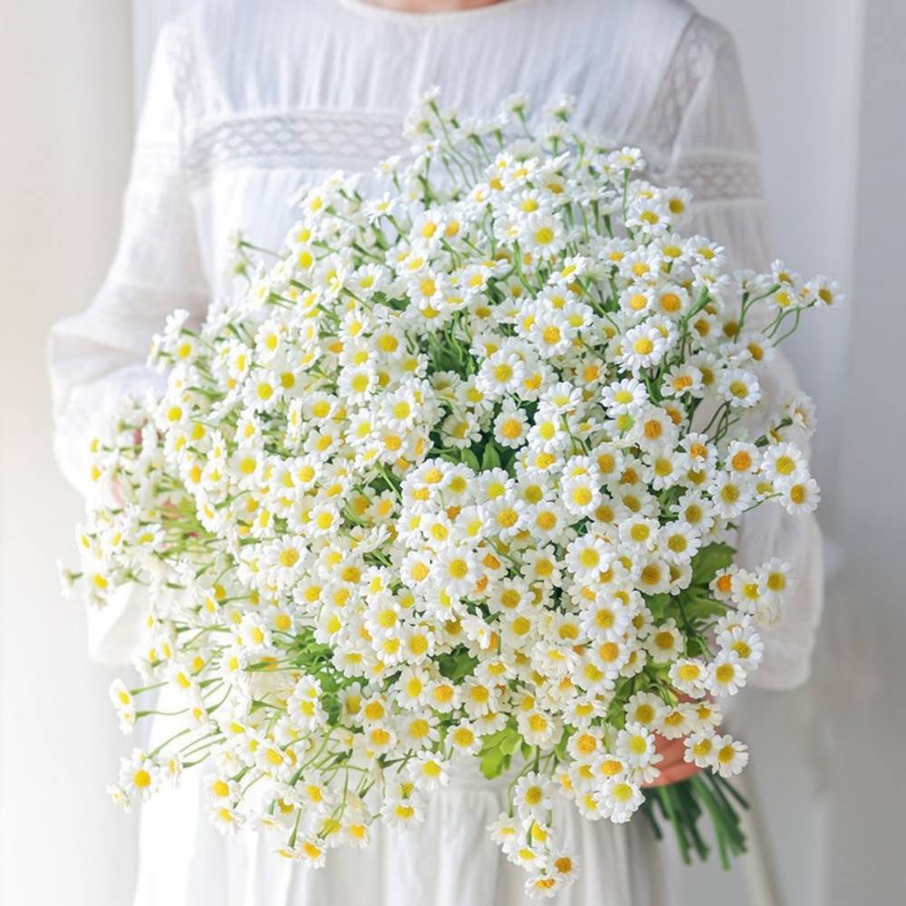 Fleur Artificielle de Camomille - Décoration Naturelle pour Mariage et Intérieur - Réaliste et Sans Entretien - Lytech - Image 4