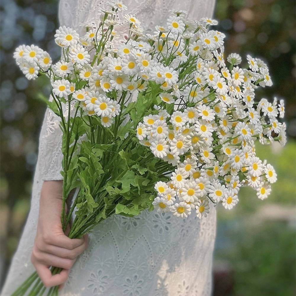 Fleur Artificielle de Camomille - Décoration Naturelle pour Mariage et Intérieur - Réaliste et Sans Entretien - Lytech - Image 3