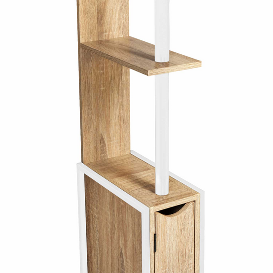 Meuble wc 3 portes design industriel avec étagères - Conforama Meuble wc 3 portes design industriel avec étagères - Conforama