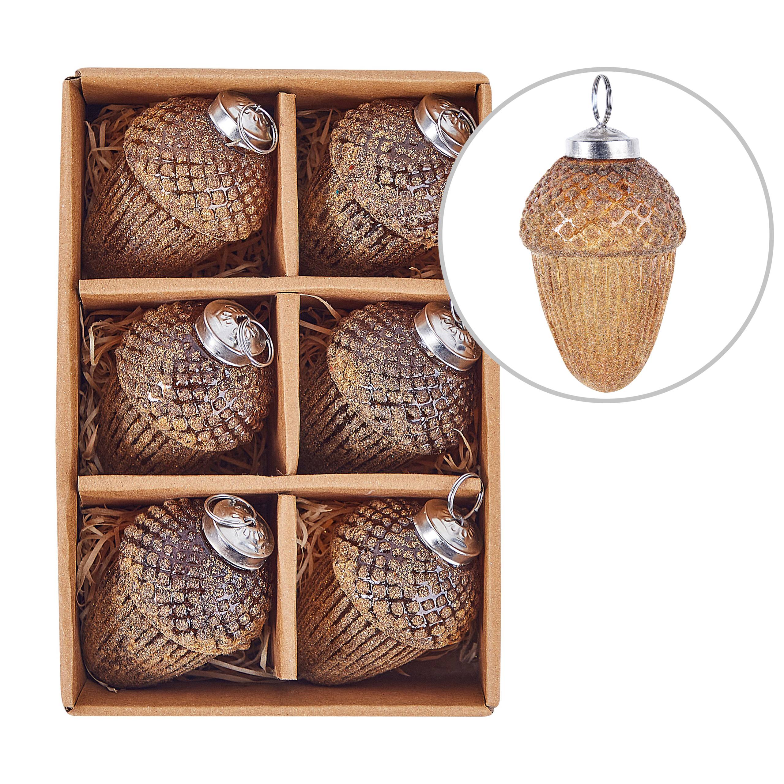 Beliani - Boules de Noël Verre Doré AMBRE - Beliani - Image 2