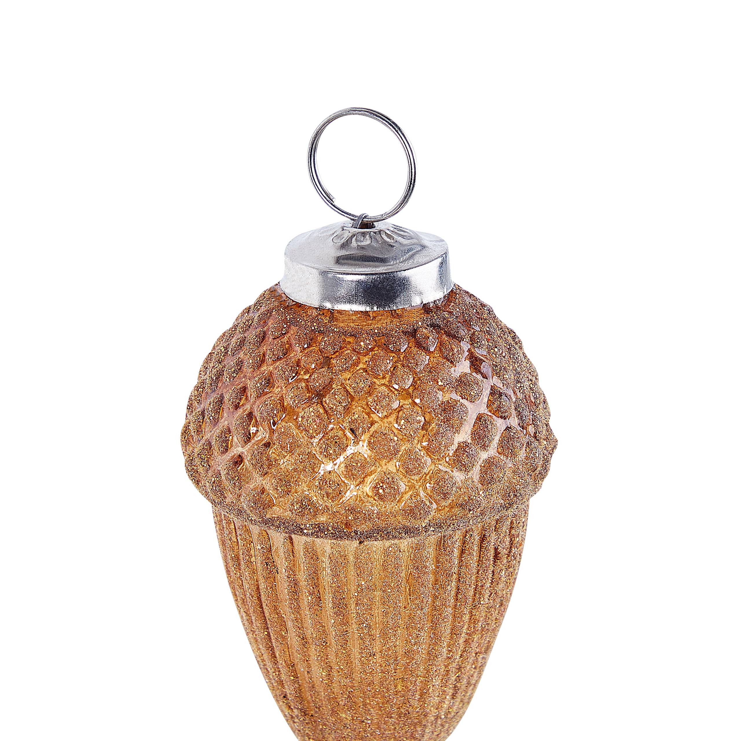 Beliani - Boules de Noël Verre Doré AMBRE - Beliani - Image 6