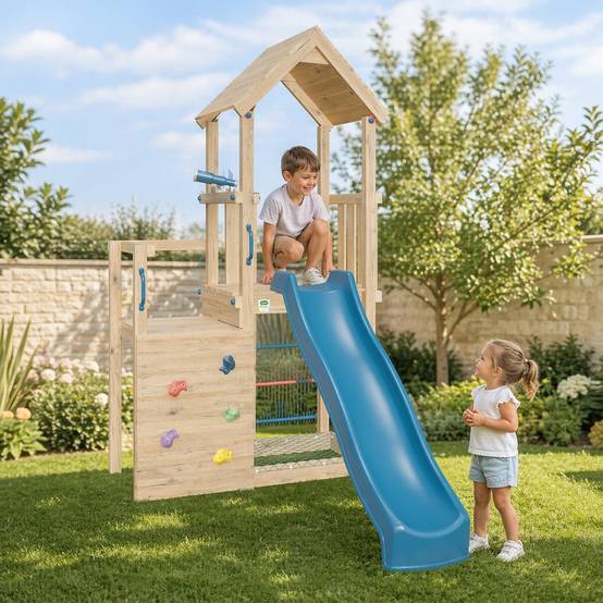Trigano Jardin - Tour de jeux en bois AGILE Xplorer 2 a 6 enfants - Trigano - Image 2