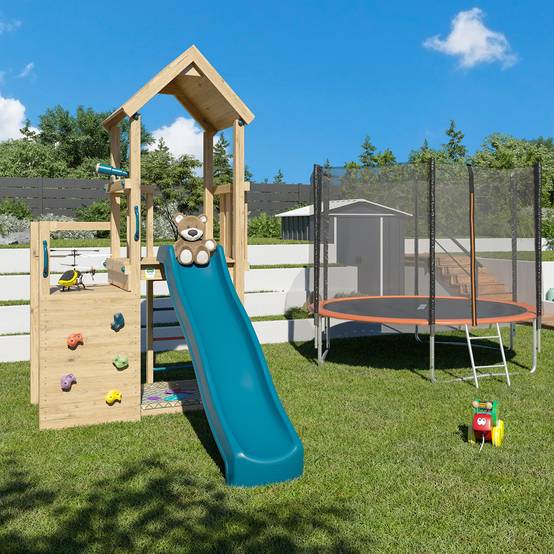 Trigano Jardin - Tour de jeux en bois AGILE Xplorer 2 a 6 enfants - Trigano - Image 6